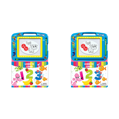 2PK Learn To Count Learning Series Kids Drawing Pad w/ Book 3y+