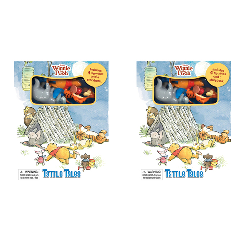 2PK Disney Winnie The Pooh Tattle Tales Kids/Children Storybook 3y+