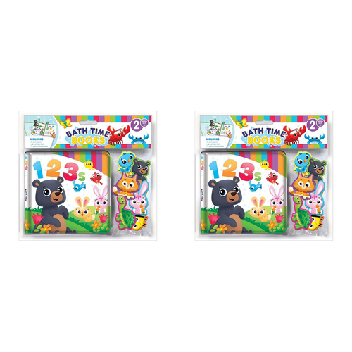 2PK Counting 123 Kids/Children Waterproof Bathtime Book Eva 3y+
