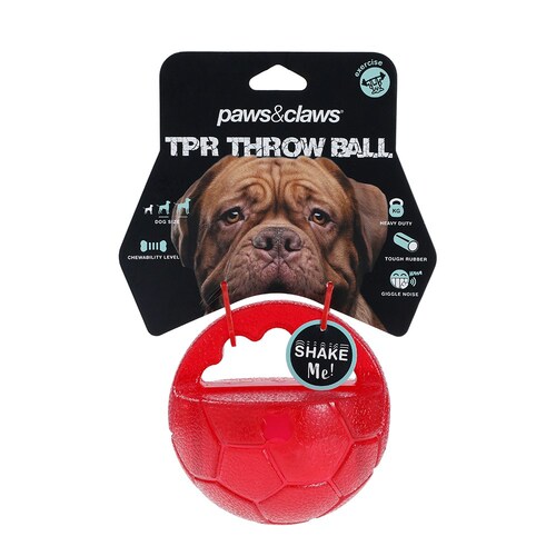 Paws & Claws 10cm TPR Giggle Throw Ball Assorted