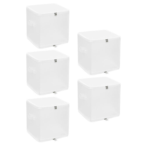 5PK Boxsweden 27L Foldaway Storage Box - White