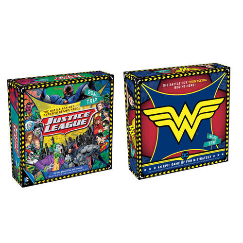 2PK DC Justice League & Wonder Woman Road Trip Board Game