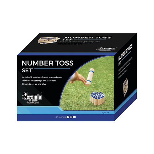 Formula Sports Number Toss Wooden Pins Log Kids Toy