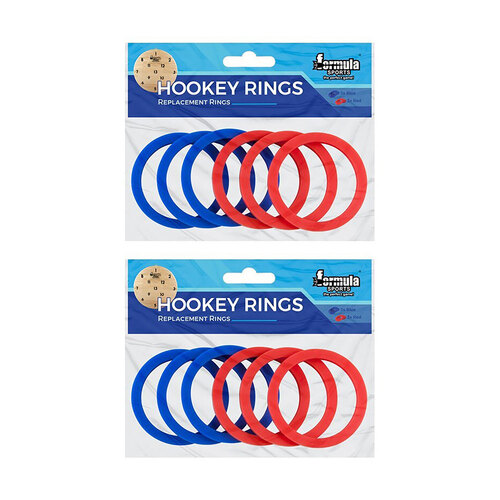 2x 6pc Formula Sports Replacement Hookey Rings Accessory