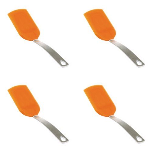 4PK Cuisena 17cm Mini Stainless Steel/Silicone Turner - Assorted