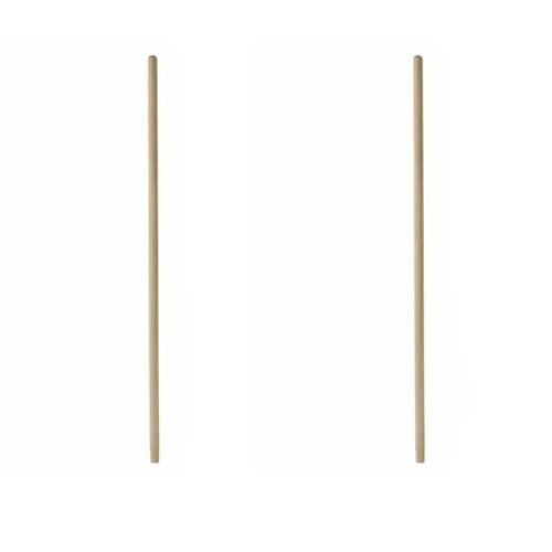 2PK AgBoss Wooden Broom Stick/Garden Rake Handle Replacement 1800x28mm