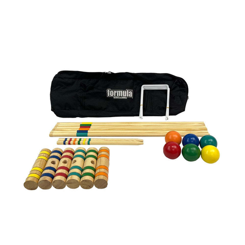 Formula Sports Croquet 6 Player Kids/Family Game Set