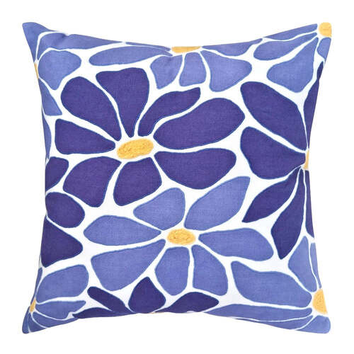 J.Elliot Home Frankie Cushion 50x50cm Navy & White Multicolour