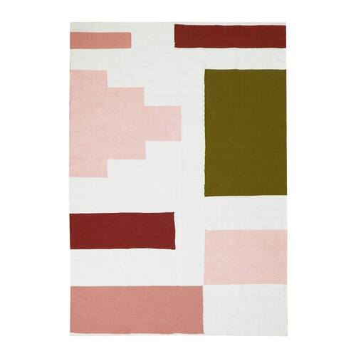 J.Elliot Home Rylie 160x230cm Cotton Rug - Pink Multi