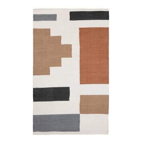 J.Elliot Home Rylie 160x230cm Cotton Rug - Grey Multi