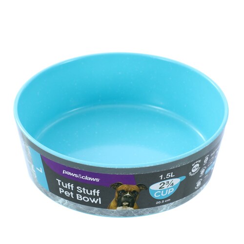 Paws & Claws 20.5cm/1.5L Tuff Stuff Pet Bowl Large - Aqua