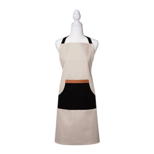 J. Elliot Selby Apron 83x68cm Sandstone & Black