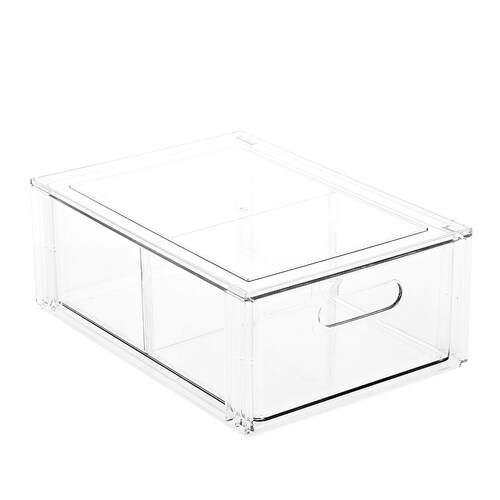 Crystal Storage Drawer With Divider 35X25X13.5Cm 