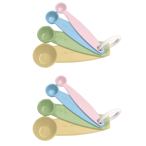 2x 4pc Cuisena Melamine Measuring Spoon Set Baking Utensil Set