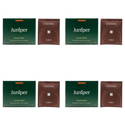56pc Juniper Nourish Shakes Chocolate Flavour Weight Loss Meal Drink Sachet