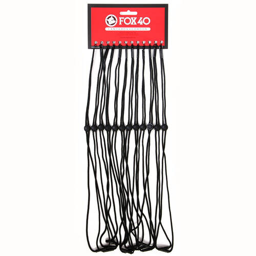 12pc Fox 40 Summit Breakaway Lanyard Sports Accessory Black
