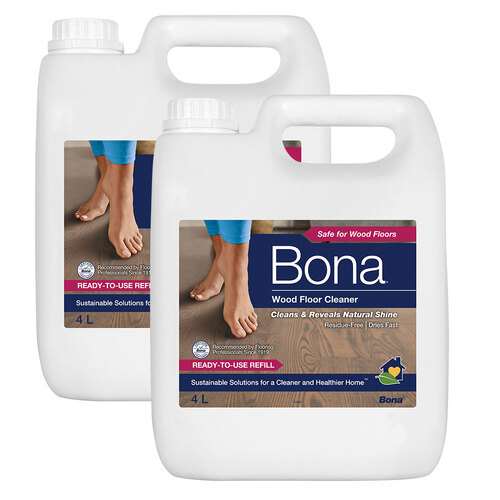 2PK Bona 4L Wood Floor Cleaner Refill