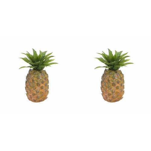 2PK Annabel Trends Pineapple Small 15x19cm Home Fruit Decor