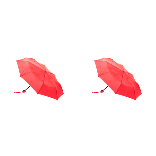2PK Clifton UPF50+ Mini Maxi Women's Folding Umbrella - Red
