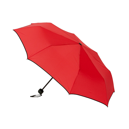 Clifton Women's Folding 97cm Piped Edge Mini Maxi Umbrella - Red