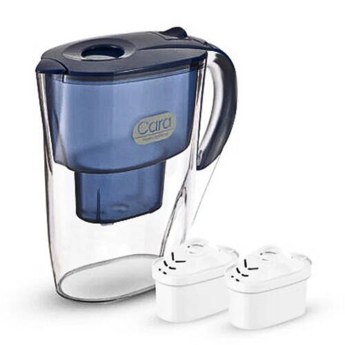 Cara Water 2.6L Filter Jug with 2x Alkaline Filters