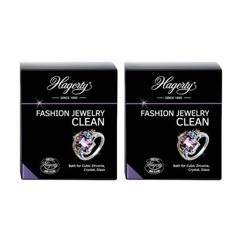 2PK Hagerty Fashion Jewellery Cleaning Bath Cubic Zirconia Crystal Glass 170ml