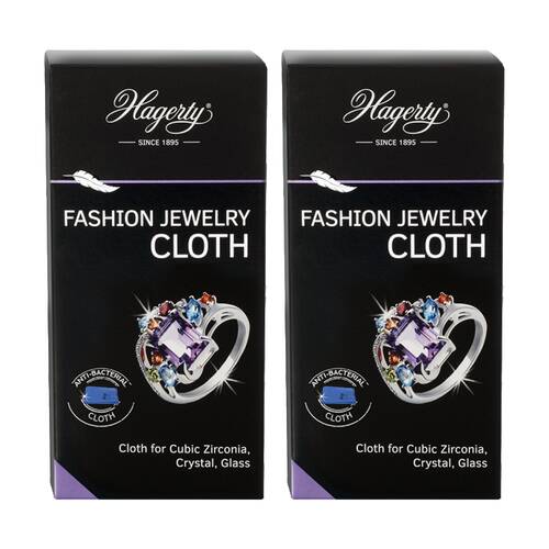 2PK Hagerty Fashion Jewellery Polishing Cloth Cubic Zirconia Crystal 30x36cm
