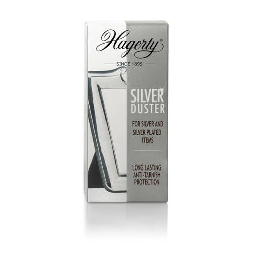 Hagerty White Line Silver Duster Cloth Metal Anti-Tarnish Protection 30x36cm