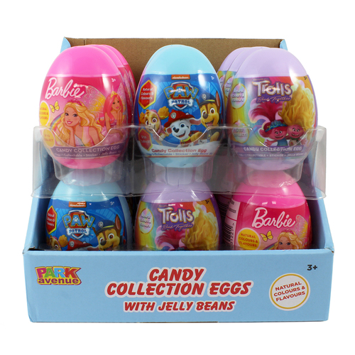 18pc Park Avenue Candy Collection Eggs w/ Jelly Beans 10g Assorted Kids 3y+