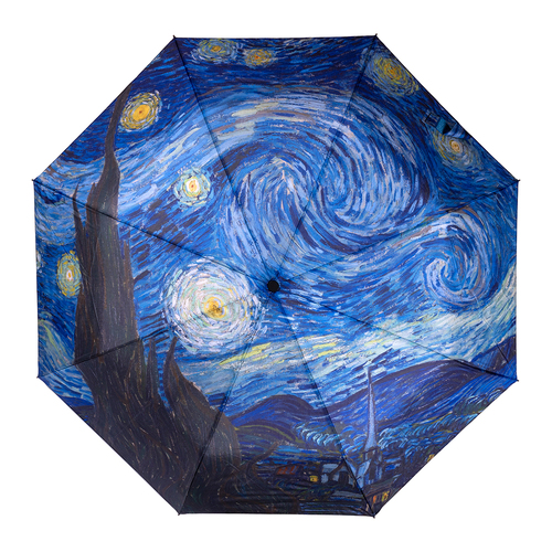 Clifton Women's Folding 100cm Auto Open Umbrella - Starry Night