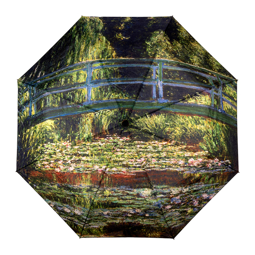 Clifton Women's Folding 100cm Auto Open Umbrella - Water Lilies Pond