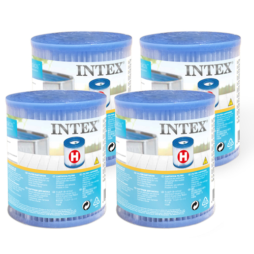 4PK Intex Filter Cartridge H
