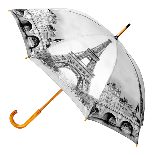 Clifton Women's Walking 103cm Wood Handle Umbrella - Paris