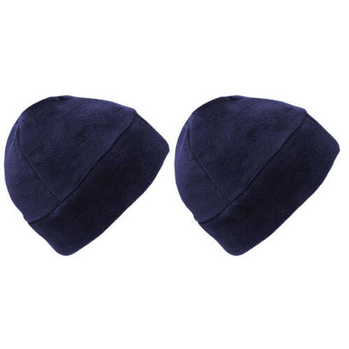 2x 3Peaks Bunya' Polarfleece Beanie Adult Navy