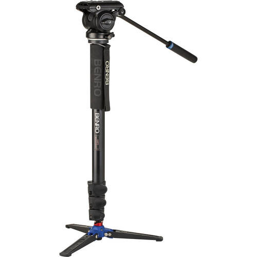 Benro A48FD Aluminium Monopod, VT2 3-Leg Base w/ Flip Lock 66cm