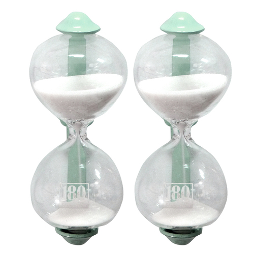 2PK Dulton 3 Minute Magnetic Sandglass Kitchen Timer Mint