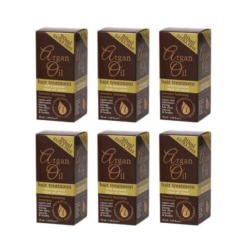 6PK Argan Oil Hair Treatment 50ml w/ Moroccan Extract For All Types