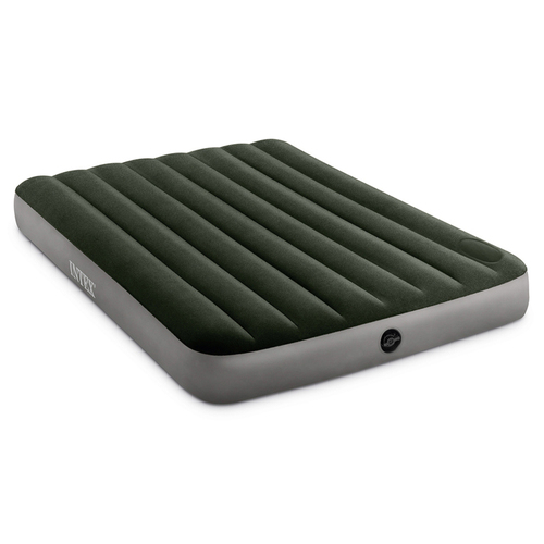 Intex 137cm Green Double Downy Airbed Kit