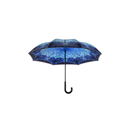Clifton Stained Glass Galleria Reverse Close Umbrella - Dragonfly