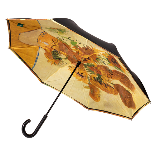 Clifton Outside-In Inverted 103cm Auto Close Umbrella - Sunflowers