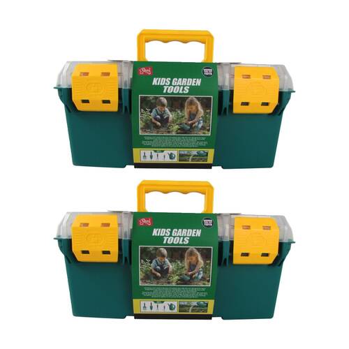 2PK ABT Kids Gardening Tools In Case Play Pretend Toy 3Y+