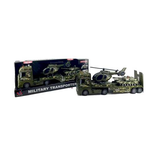 3pc ABT Military Camouflage Transporter Toy Set W/ Lights Sounds 3Y+