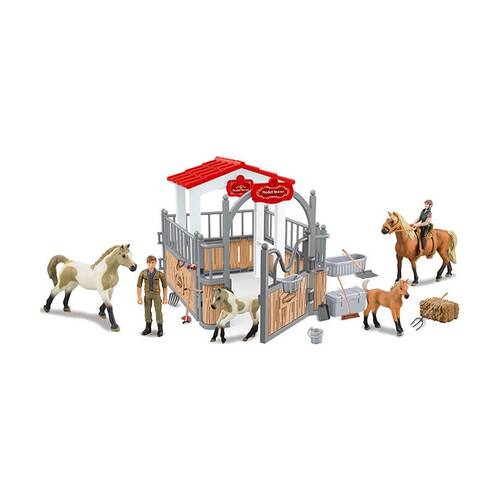 ABT Farm Animals Horse Ranch Playset W/ Accessories Kids Toy Set 3Y+