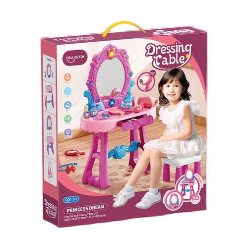 29pc ABT Kids Pink Dressing Table Set With Lights And Sounds 3Y+