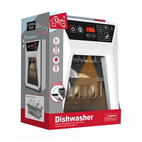 ABT Childrens Pretend Play Kitchen Electronic Dishwasher 3Y+
