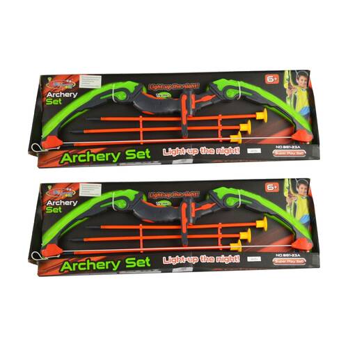 2x 3pc ABT Kids Light Up Archery Learning Set Children Toy 3Y+