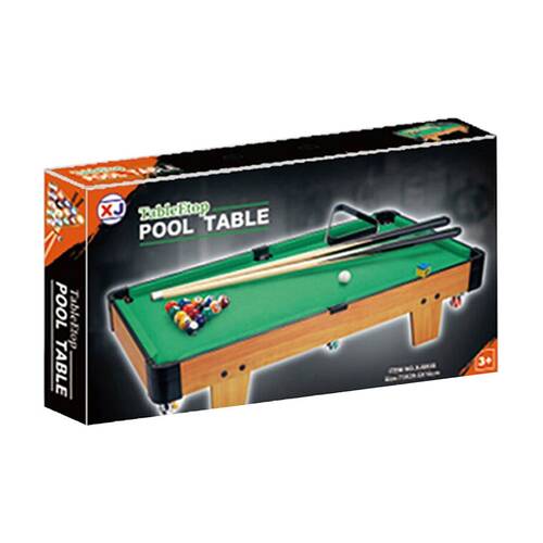All Brands Toys Table Top Billards 73cm Compact Size Green Felt Pool Set 3Y+