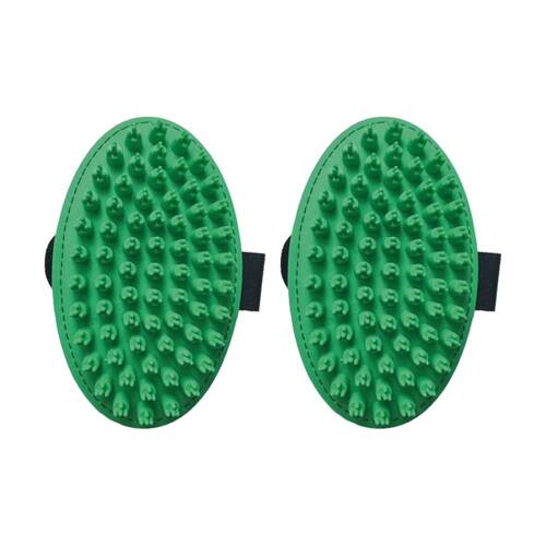 2PK Artero Pet Dog Grooming & Bathing Cleaning Fur Mitt 230x130x45mm Green