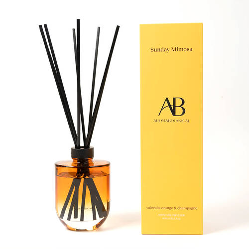 Aromabotanical Sunday Mimosa Valencia Orange Scent Fragrance Reed Diffuser 400mL