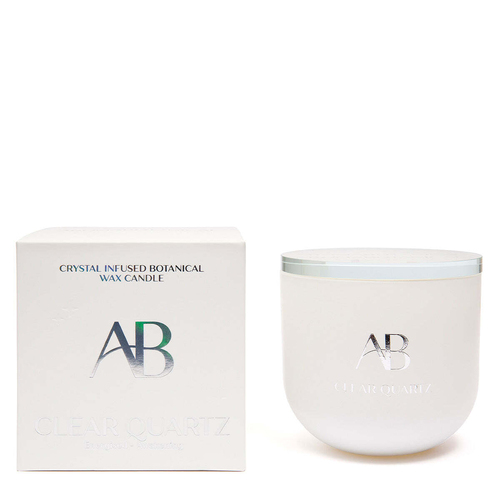 Aromabotanical Clear Quartz Crystal Infused 340g Scented Wax Candle